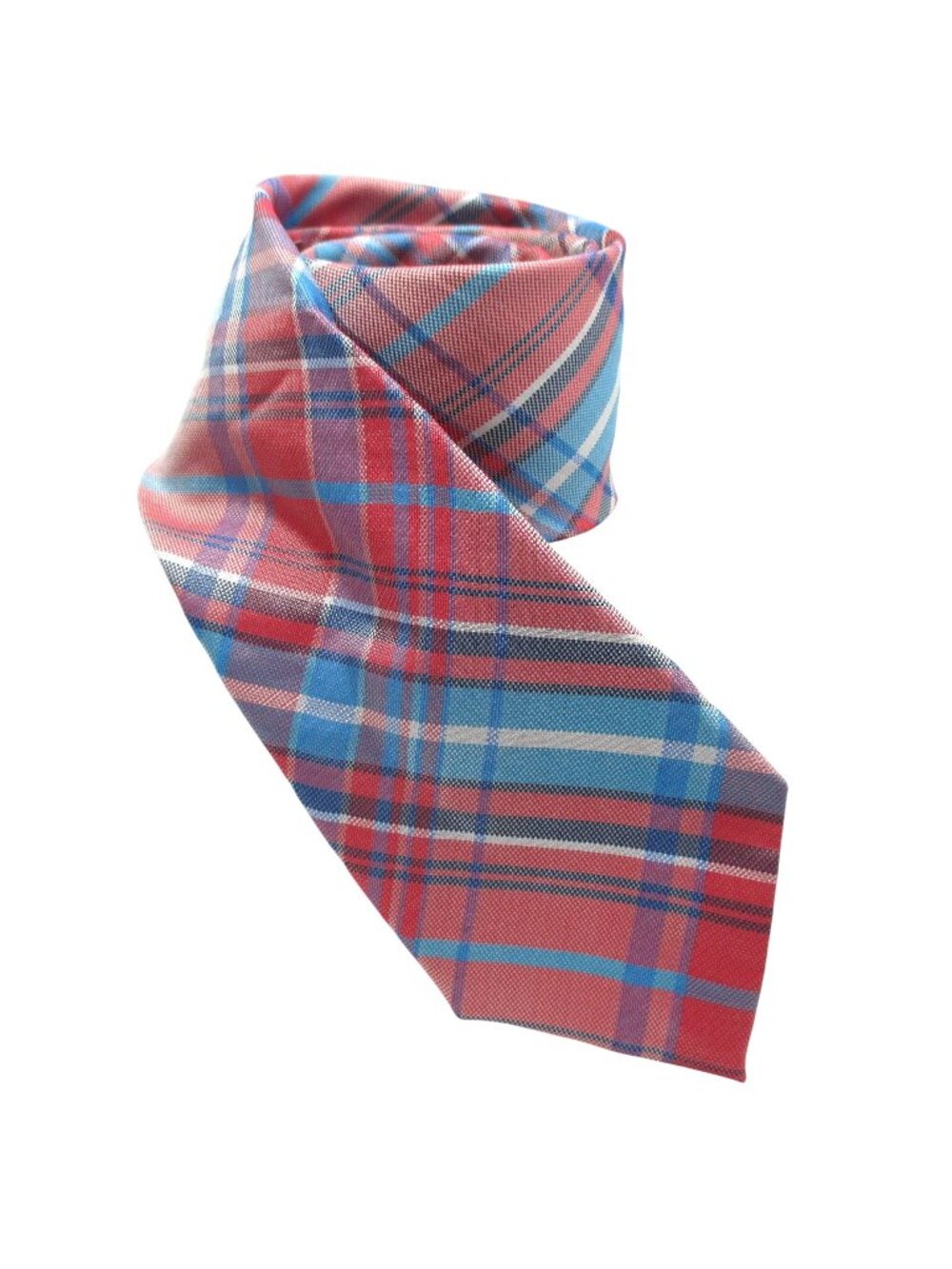 Vintage Men's Plaid100% Silk Necktie Tie Old Money Preppy Academia Corporate